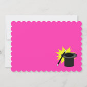 Magic Me Birthday Pink Einladung (Rückseite)