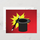 Magic Me/Magician's Hat Postkarte (Vorne/Hinten)