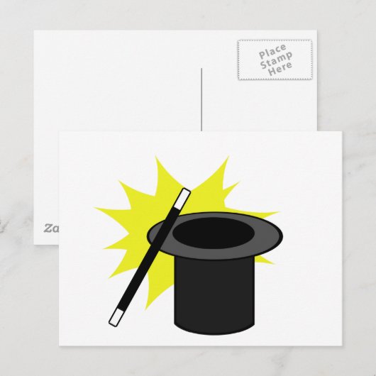 Magic Me/Magician's Hat Postkarte (Vorne/Hinten)