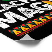 Magic Melanin Pride Black History Monat 3 Poster (Ecke)