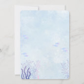 Magic Mermaid Birthday Party Einladung (Rückseite)