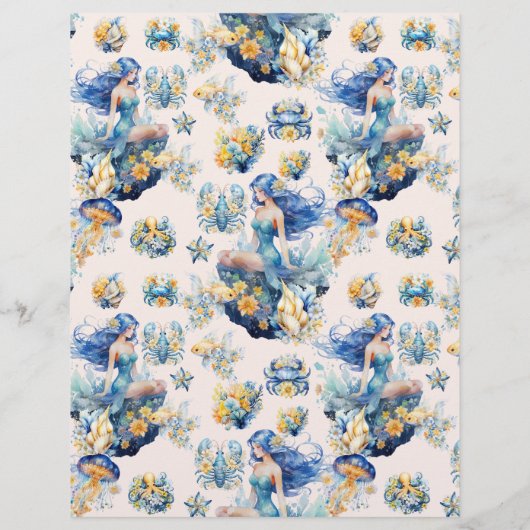 Magic Mermaid Birthday Party Flyer (Hinten)