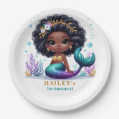 Magic Mermaid Birthday Party Pappteller (Vorderseite)