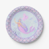 Magic Mermaid Scales Birthday Party Pappteller (Vorderseite)