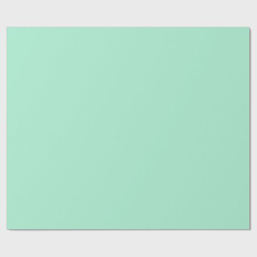 Magic Mint Solid Color Geschenkpapier (Flach)