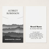 Magic Misty Mountains Black Necklace Display Card (Vorne & Hinten)
