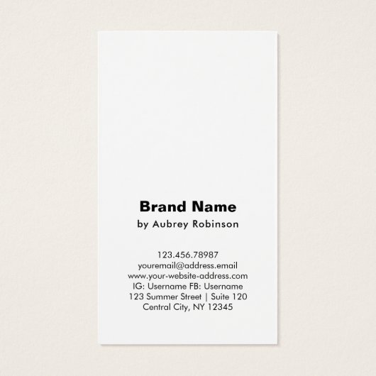 Magic Misty Mountains Black Necklace Display Card (Rückseite)