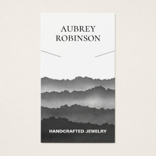 Magic Misty Mountains Black Necklace Display Card