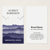 Magic Misty Mountains Blue Display Card (Vorne & Hinten)