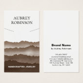 Magic Misty Mountains Brown Necklace Display Card (Vorne & Hinten)