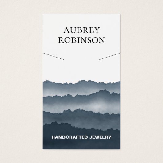 Magic Misty Mountains Gray Necklace Display Card (Vorderseite)