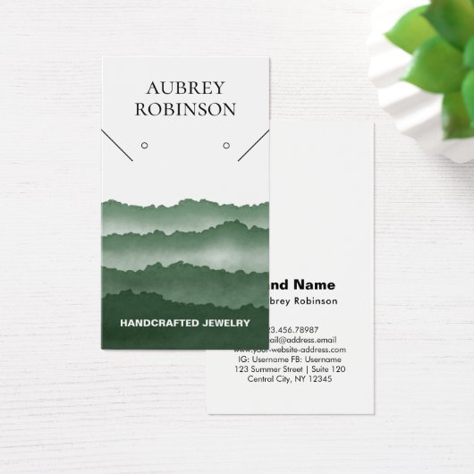 Magic Misty Mountains Green Display Card (Schreibtisch)