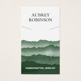 Magic Misty Mountains Green Necklace Display Card