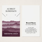 Magic Misty Mountains Red Display Card (Vorne & Hinten)