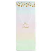 Magic Moment & Gold Confetti Geschenktüte Für Weinflaschen (Rückseite)
