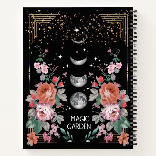 Magic Moon Garden Notizblock (Rückseite)
