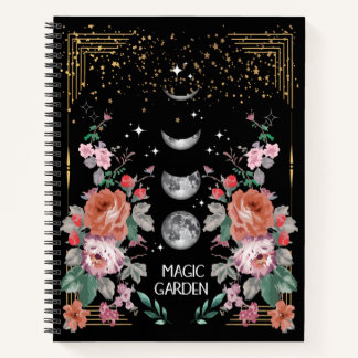 Magic Moon Garden Notizblock