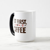 Magic Morphing 15 oz Tasse Kaffeeliebhaber (Vorderseite Links)