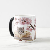 Magic Morphing Kitten Mug – Whimsical Cat Verwandlungstasse (Vorderseite Links)