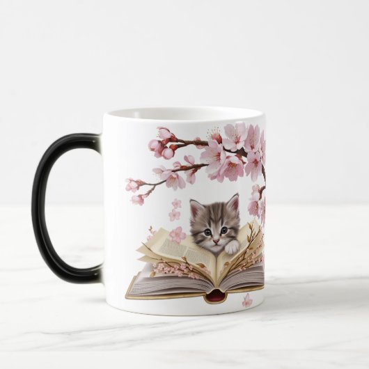 Magic Morphing Kitten Mug – Whimsical Cat Verwandlungstasse (Links)