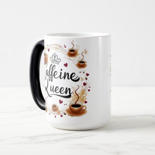 Magic Morphing Tasse für Kaffeeliebhaber (Vorderseite Links)