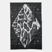 Magic Mountain Map Geschirrtuch (Vertikal)