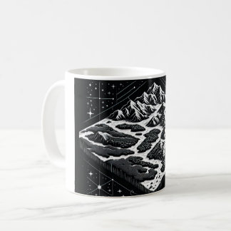 Magic Mountain Map Kaffeetasse