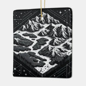 Magic Mountain Map Keramikornament (Links)