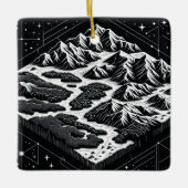 Magic Mountain Map Keramikornament (Vorderseite)