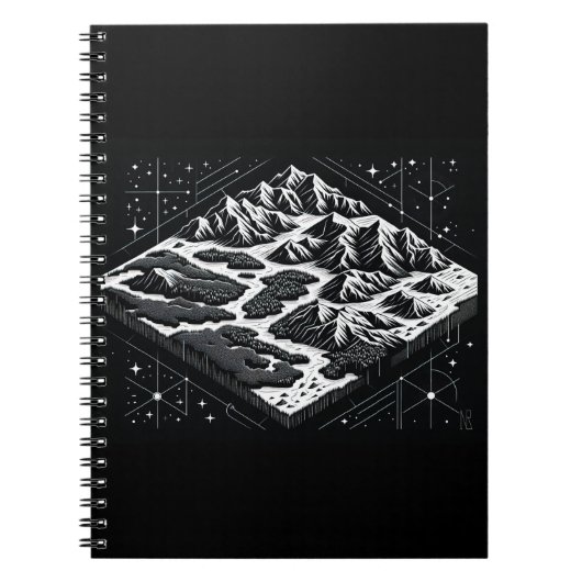 Magic Mountain Map Notizblock (Vorderseite)