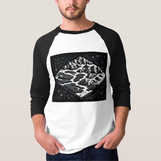 Magic Mountain Map T-Shirt (Vorderseite)