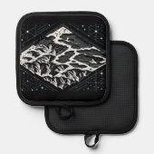 Magic Mountain Map Topflappen (Vorderseite/Rückseite)