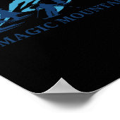 Magic Mountain Vermont Ski Resort Skifahrer Poster (Ecke)