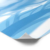 Magic Mountain Vermont Skigebiet Reiseplakat Poster (Ecke)