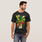 Magic Mushroom Alien Funny Alien Acid Trip Ufo T-Shirt (Vorne ganz)
