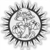 Magic Mushroom Aufkleber (Vorderseite)