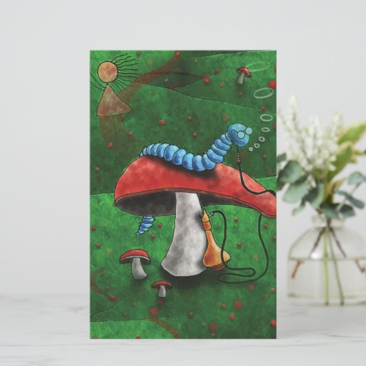 Magic Mushroom Briefpapier (Stehend Vorderseite)