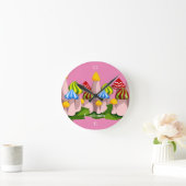 Magic Mushroom Cathedral Thunder_Cove Runde Wanduhr (Zuhause)