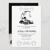 Magic Mushroom Crystal Montag Garten Geburtstag Einladung (Vorne/Hinten)