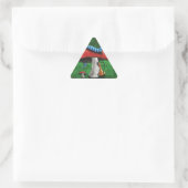 Magic Mushroom Dreieckiger Aufkleber (Tasche)