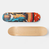Magic Mushroom Dripping Skateboard (Horizontal)