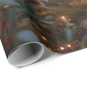 Magic Mushroom Fairy Forest Digitale Kunst Geschenkpapier (Rolleneckpunkt)