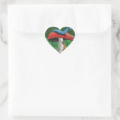 Magic Mushroom Herz-Aufkleber (Tasche)