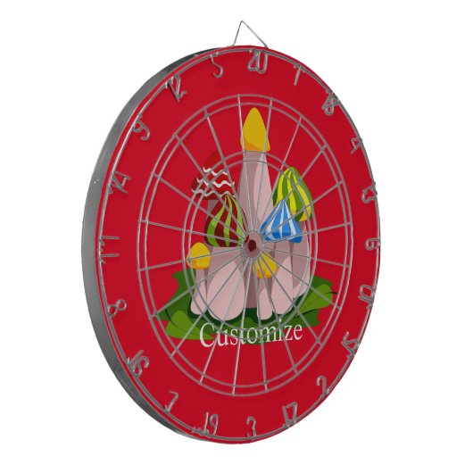 Magic Mushroom Kathedrale Thunder_Cove  Dartscheibe (Vorderseite Links)