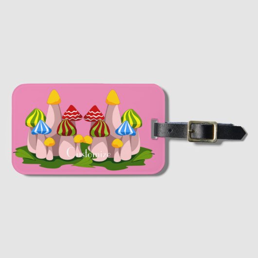 Magic Mushroom Kathedrale Thunder_Cove Gepäckanhänger (Vorderseite (Horizontal))