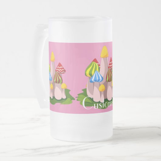 Magic Mushroom Kathedrale Thunder_Cove Mattglas Bierglas (Vorderseite Links)