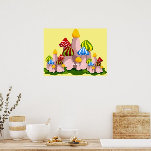 Magic Mushroom Kathedrale Thunder_Cove Poster (Küche)