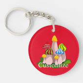 Magic Mushroom Kathedrale Thunder_Cove Schlüsselanhänger (Vorderseite)