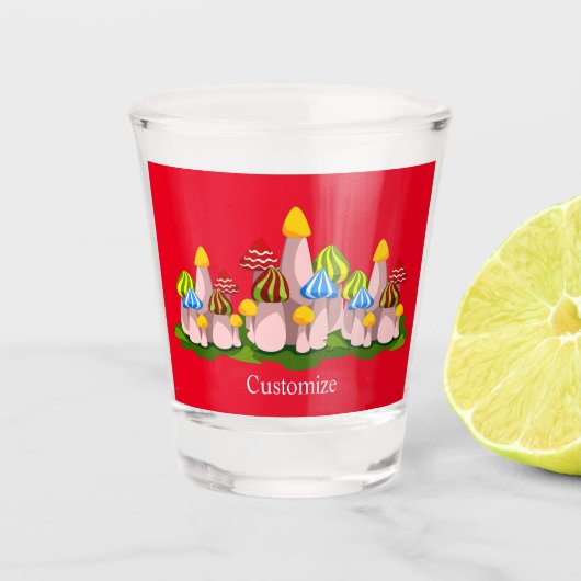 Magic Mushroom Kathedrale Thunder_Cove Schnapsglas (Vorderseite)
