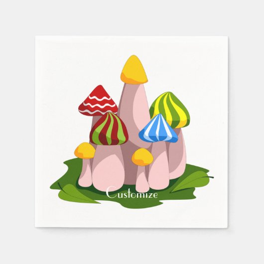 Magic Mushroom Kathedrale Thunder_Cove Serviette (Vorderseite)